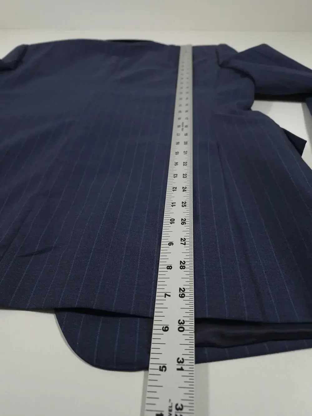 Brooks Brothers Suit Jacket Mens 44R Blue Wool Stripe 1818 Regent Drago Italy